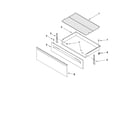 Whirlpool WFE381LVQ1 drawer & broiler parts diagram