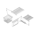 Freezer shelf parts