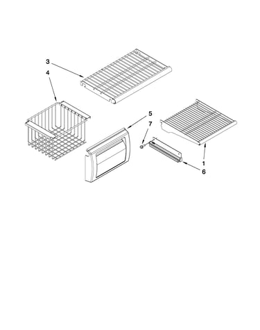 Freezer shelf parts