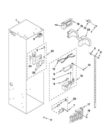 Refrigerator liner parts