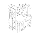 KitchenAid KSSO36QTX04 freezer liner and air flow parts diagram