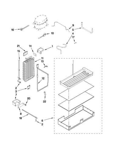 Lower unit and tube parts