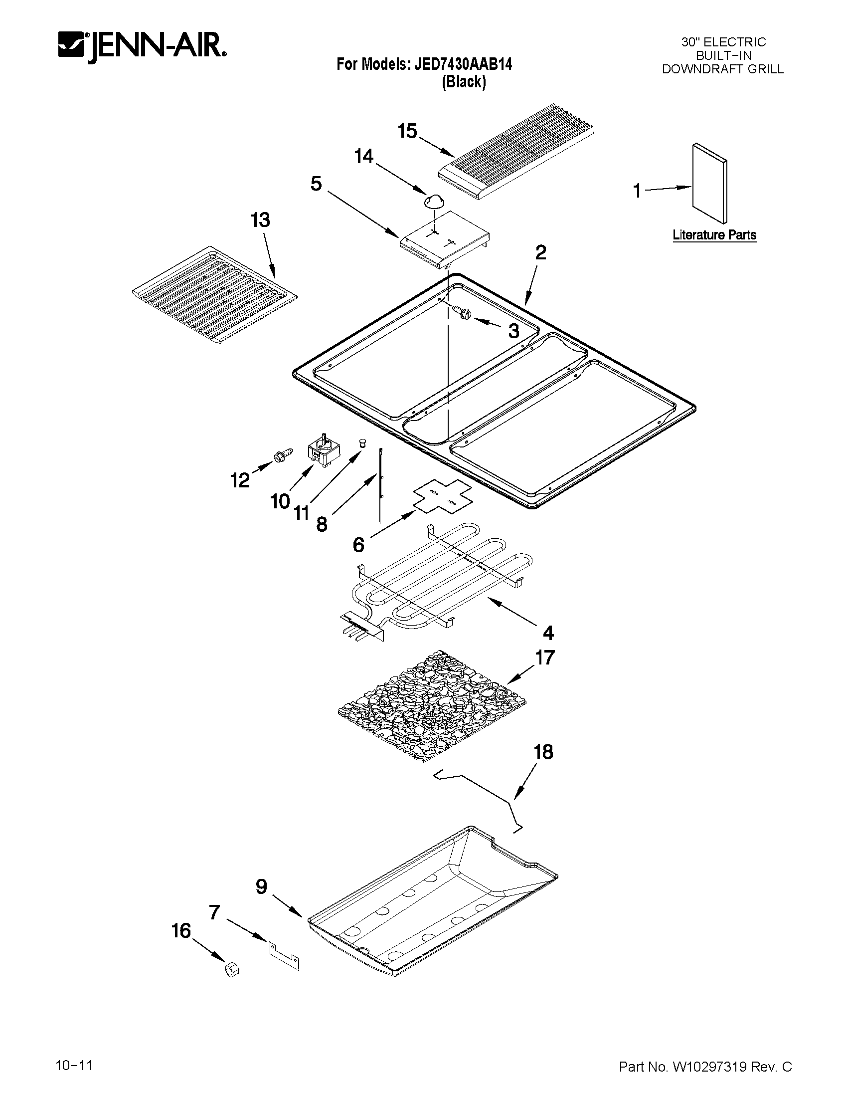 Cooktop parts