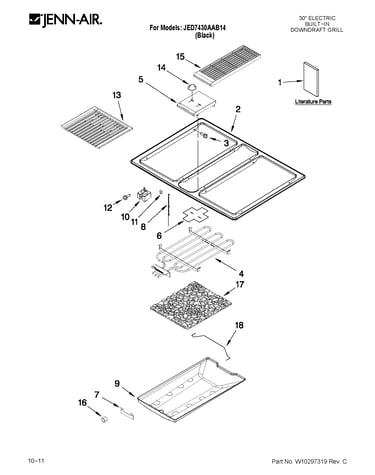 Cooktop parts