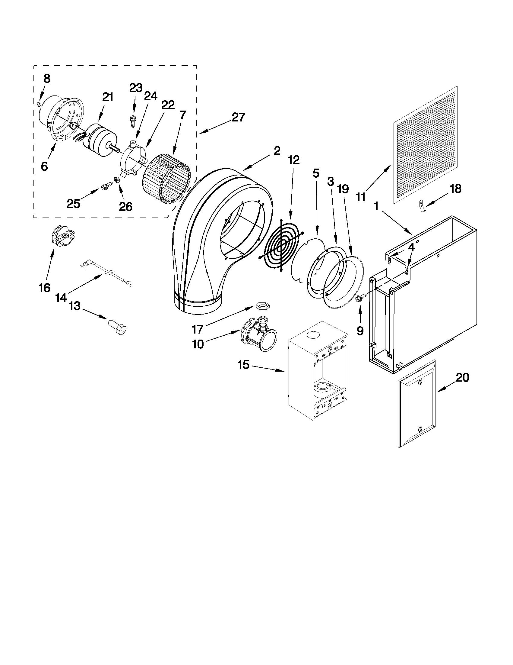 Blower unit parts