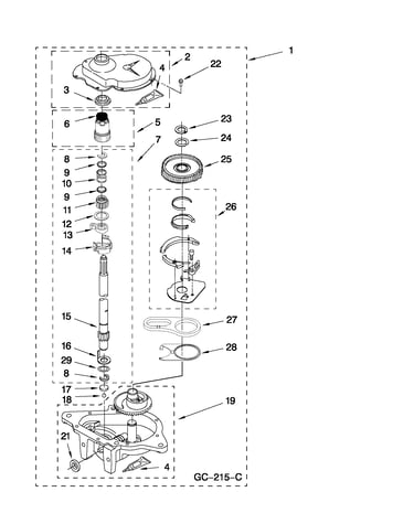 Gearcase parts