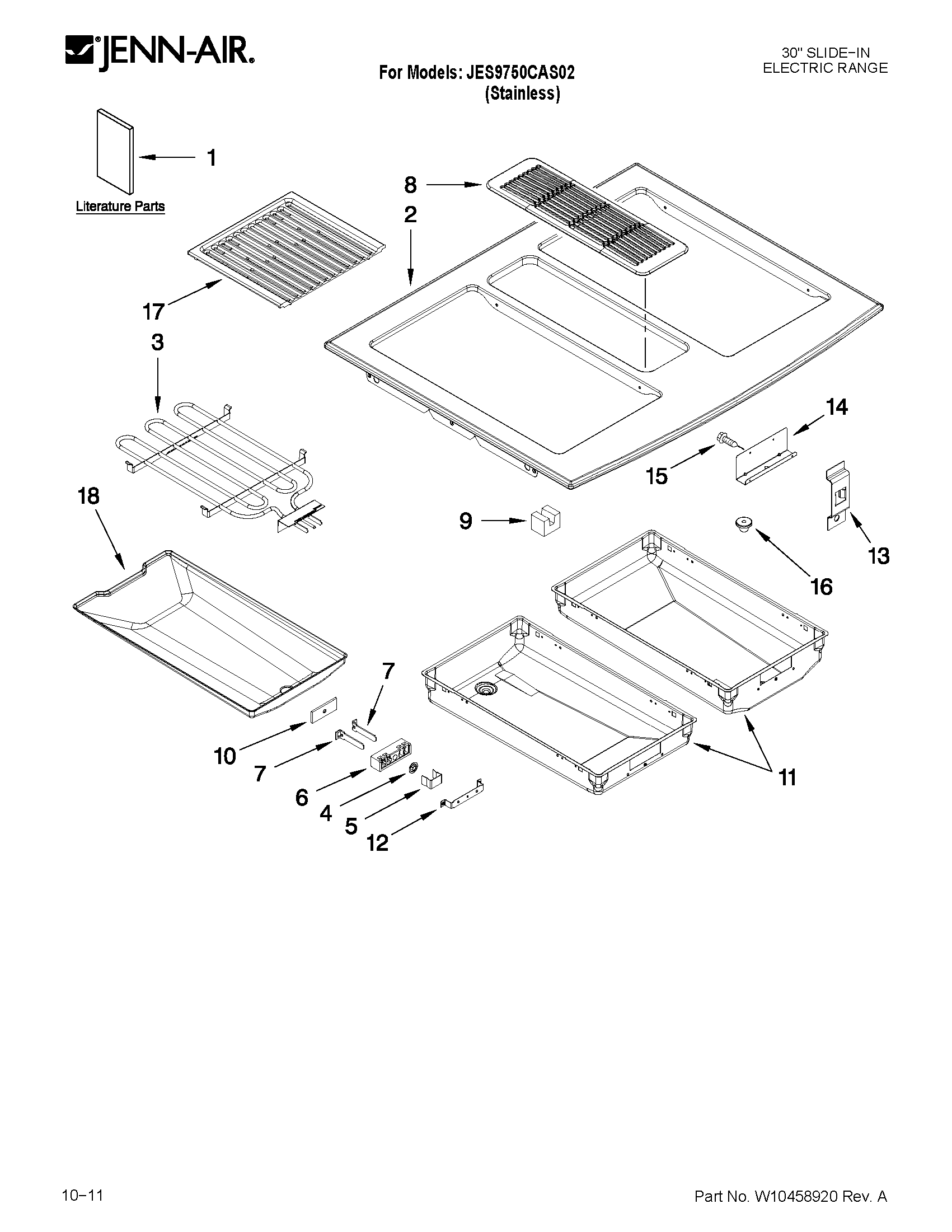 Cooktop parts