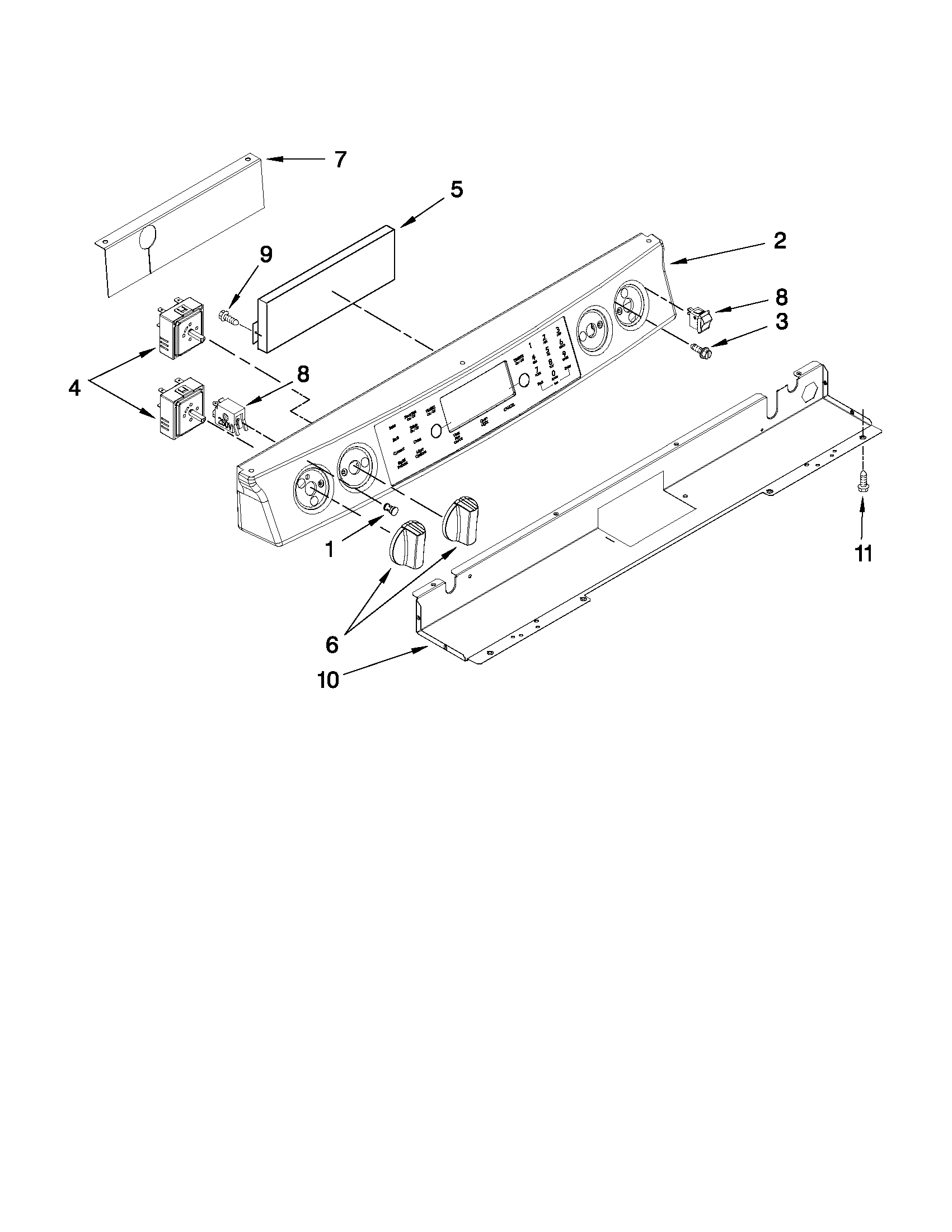 CONTROL PANEL PARTS