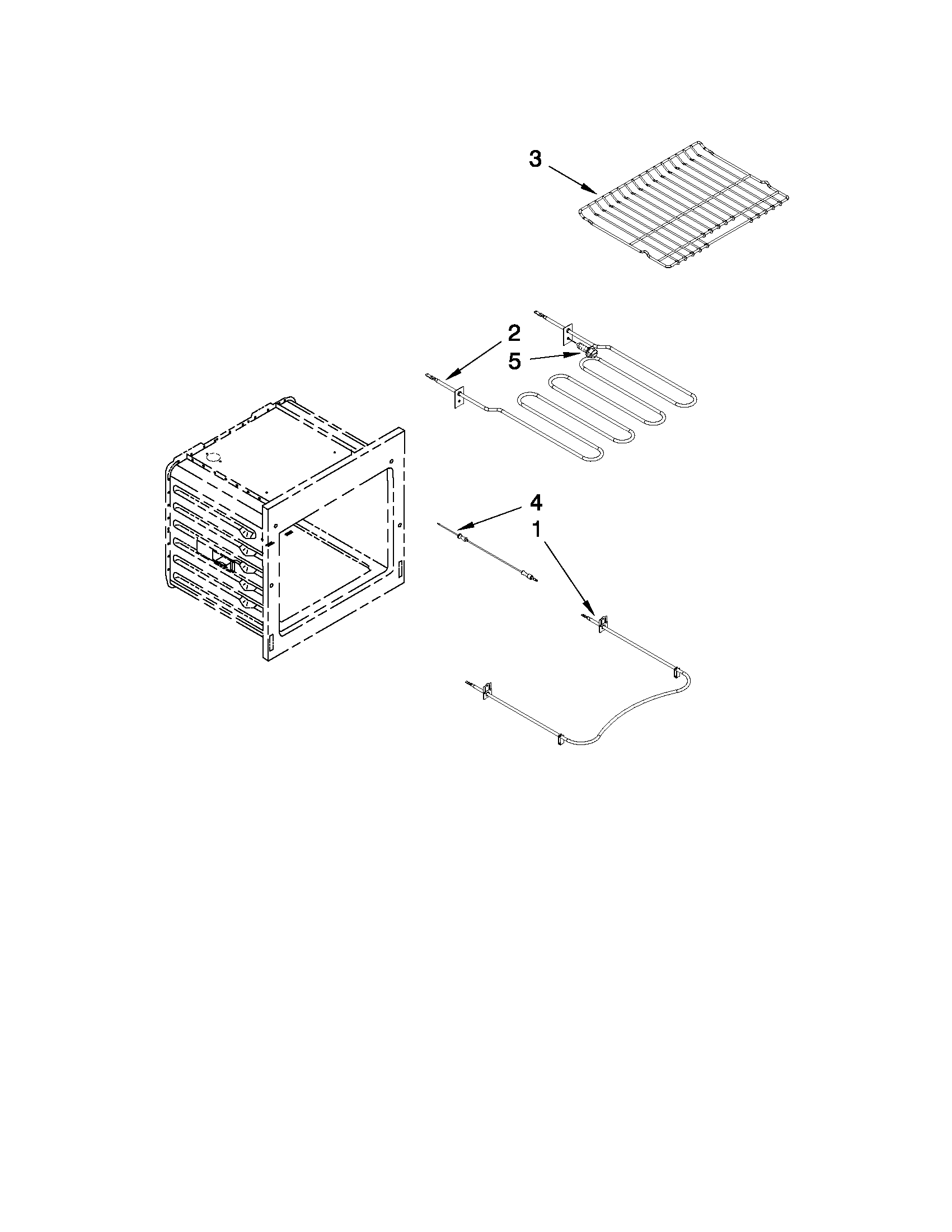 Internal oven parts