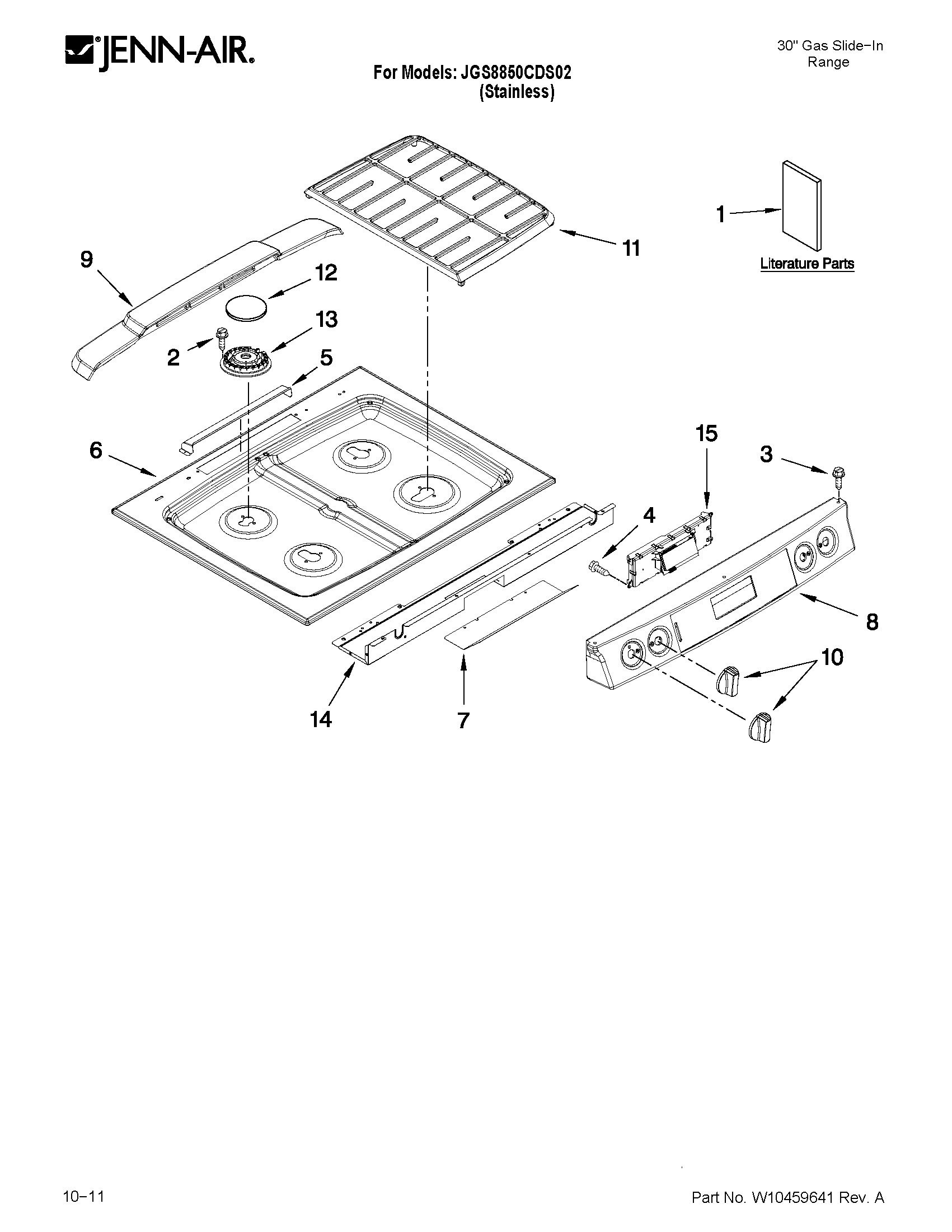 Cooktop parts