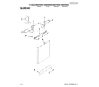 Maytag MDB4709AWW4 door and panel parts diagram