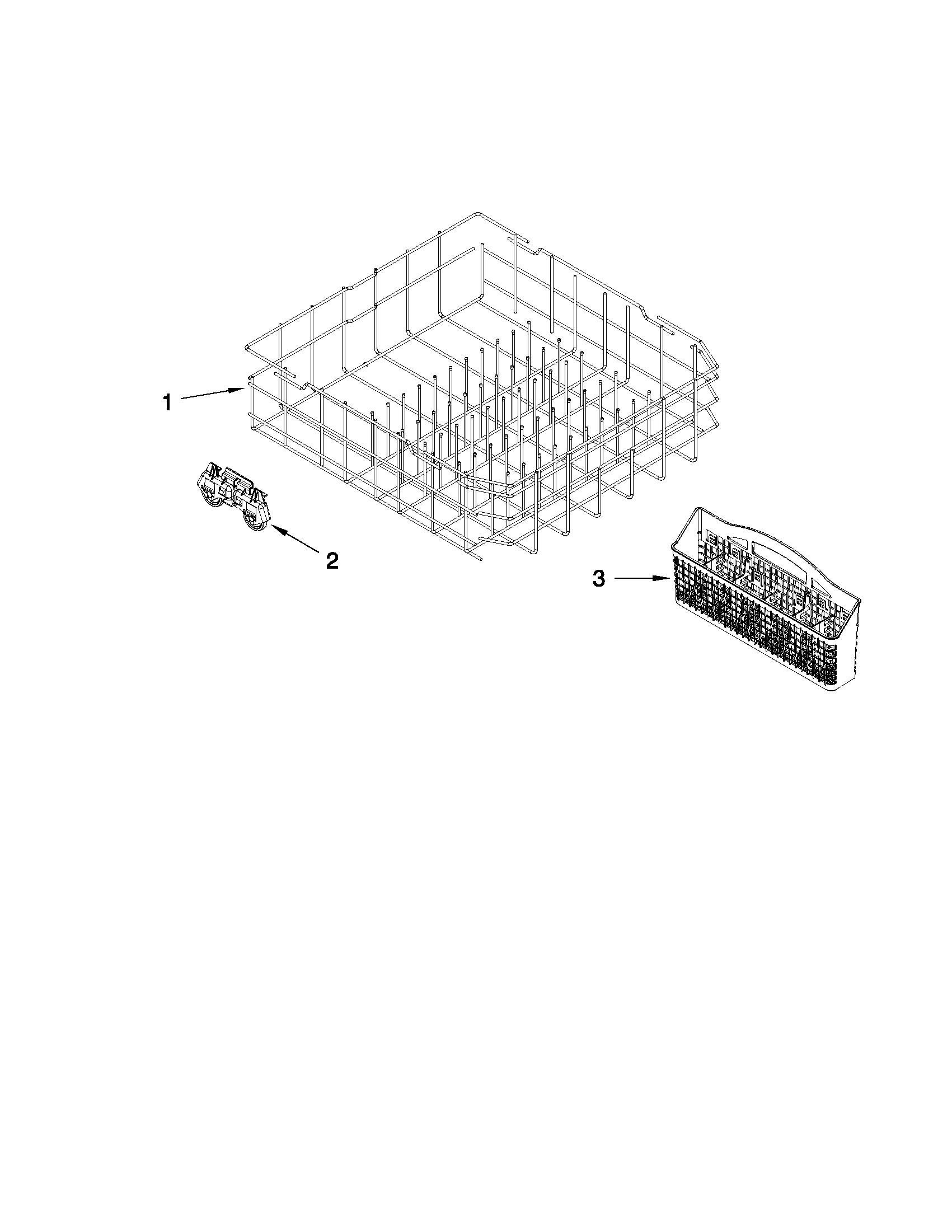 Lower rack parts