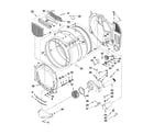 Whirlpool 3LCGD9100WQ1 bulkhead parts diagram