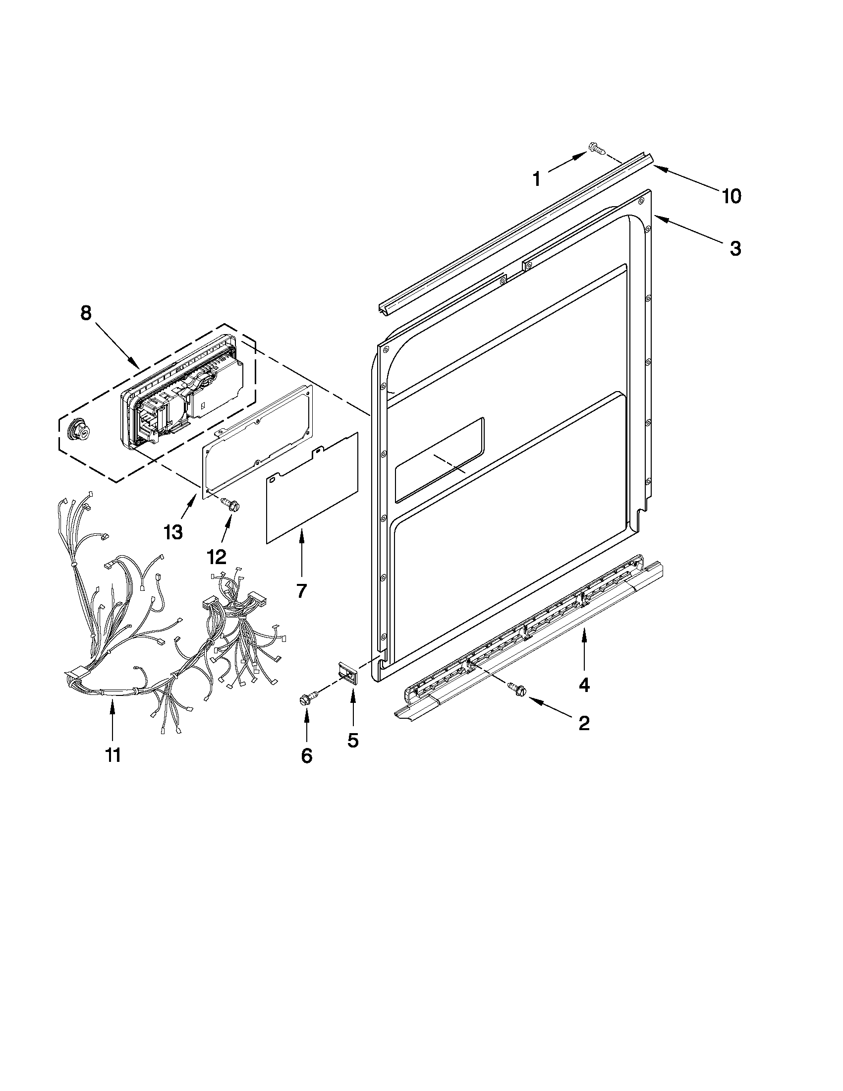 Inner door parts