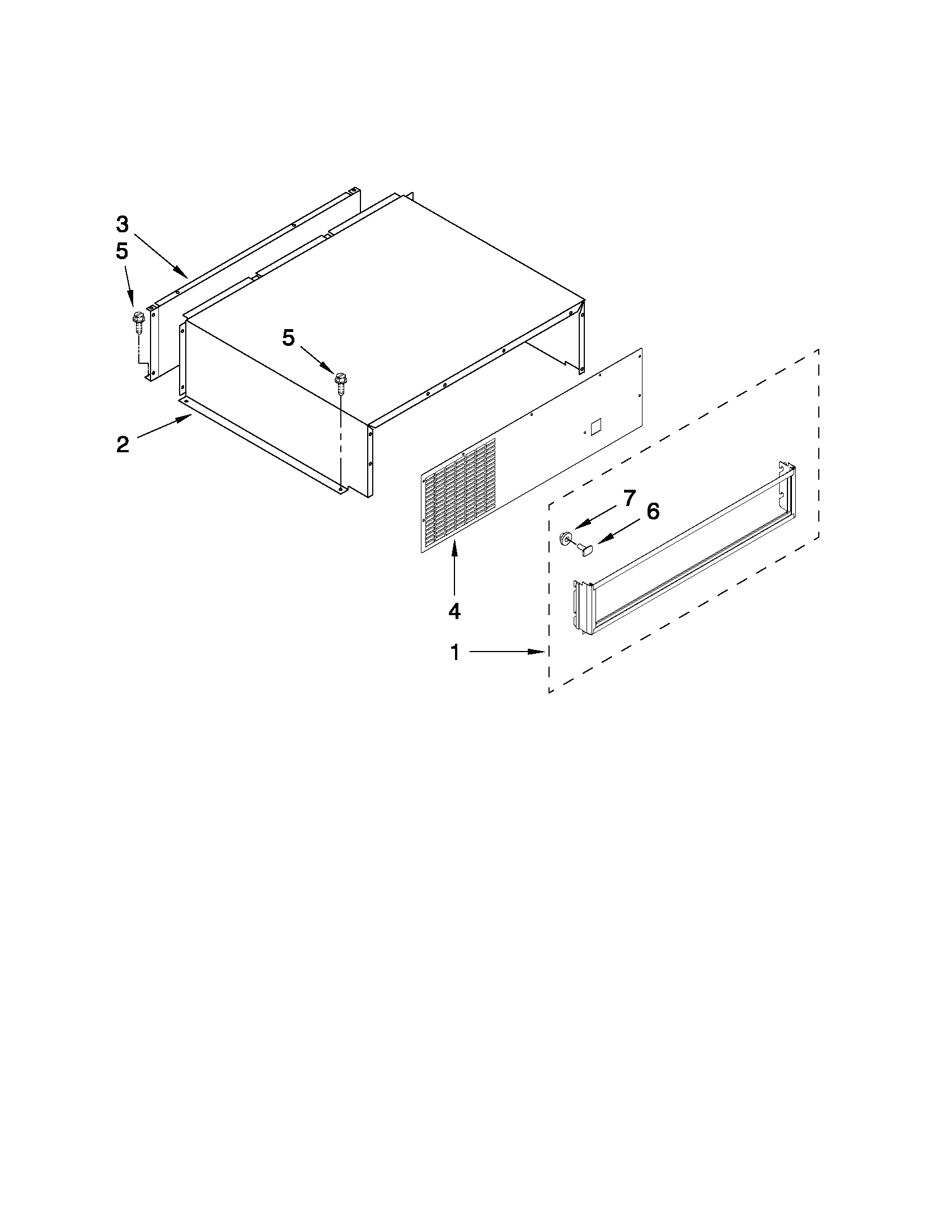 Top grille and unit cover parts