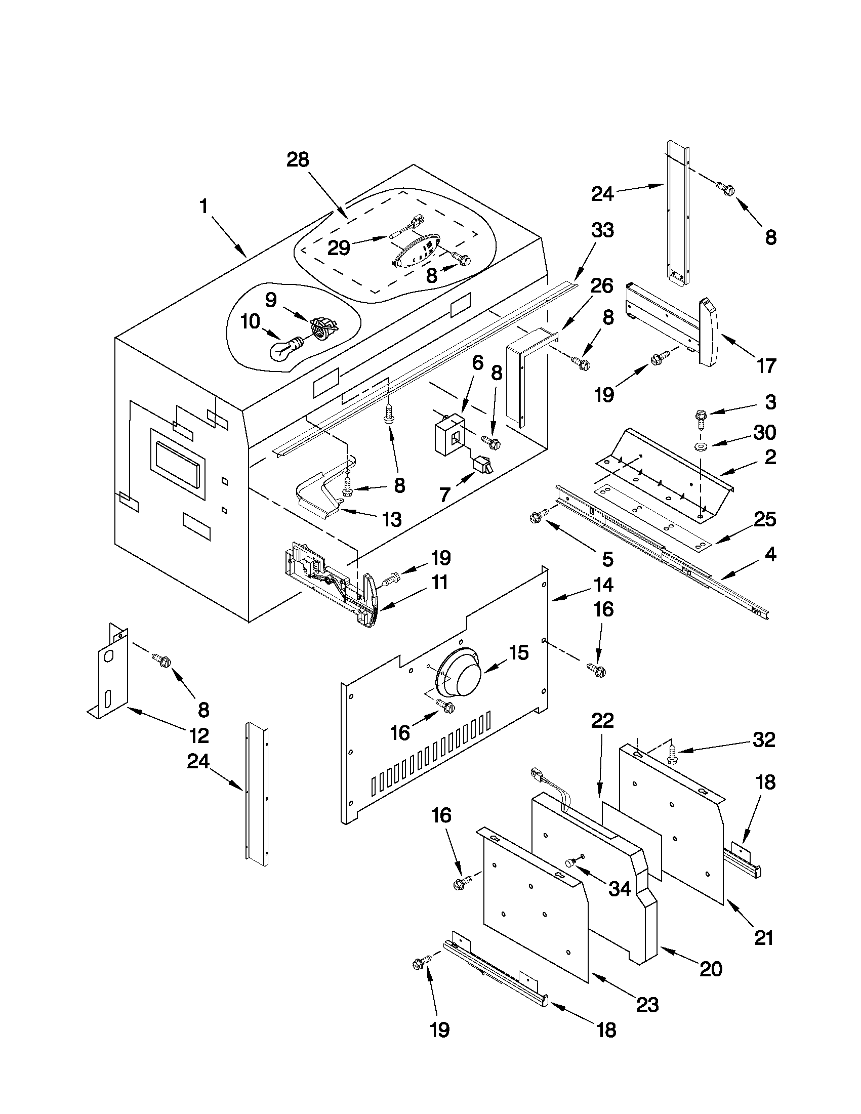 Freezer liner parts