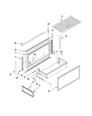 Freezer door and basket parts