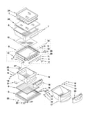 Refrigerator shelf parts