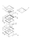 Refrigerator shelf parts