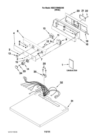 Top and console parts