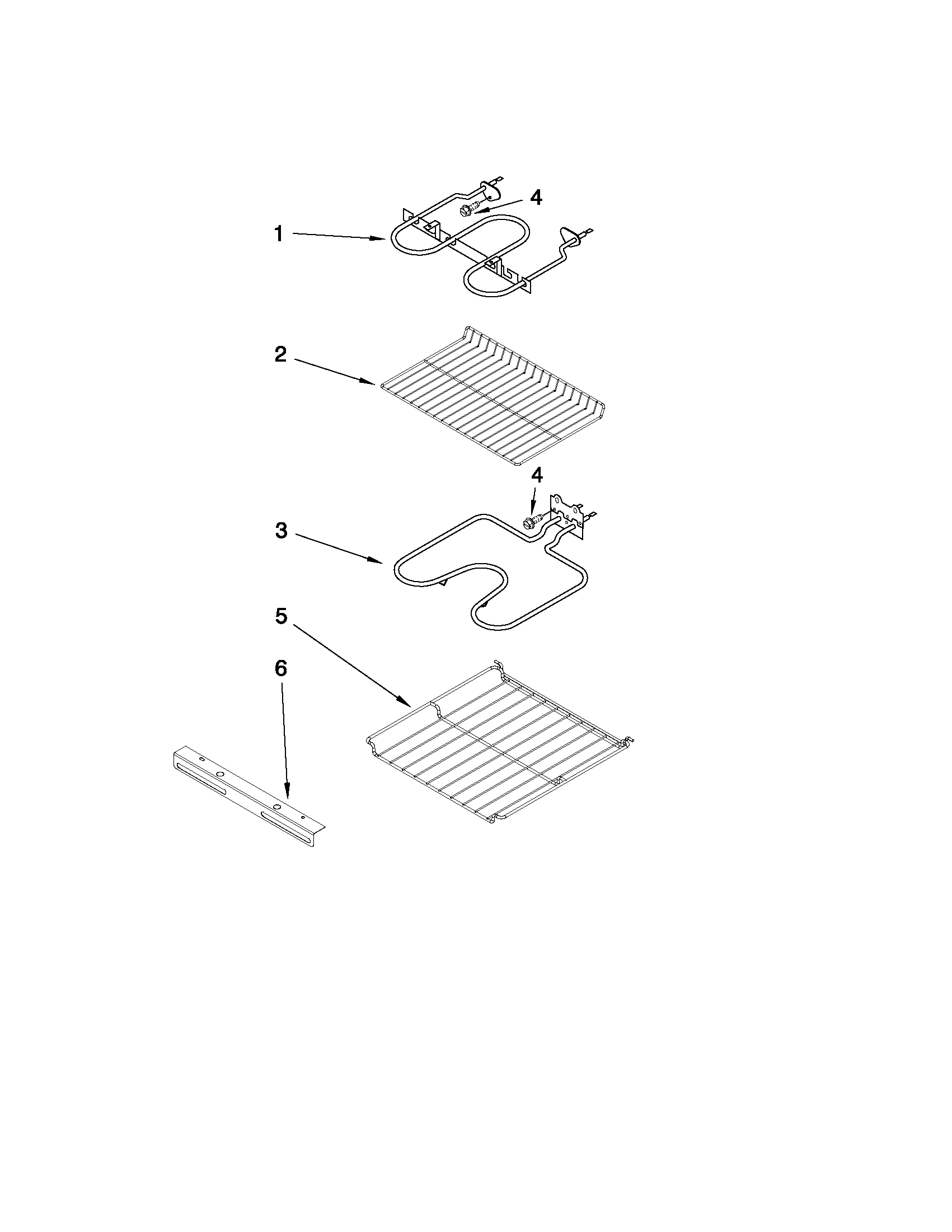 Internal oven parts
