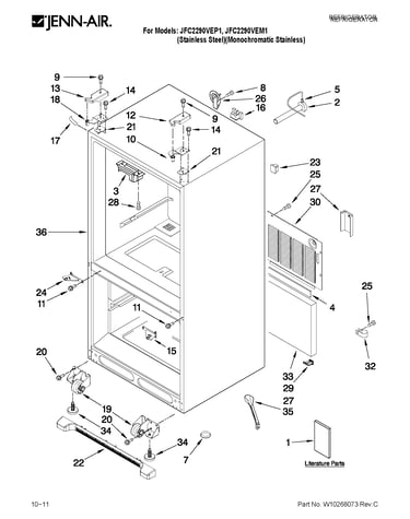 Cabinet parts