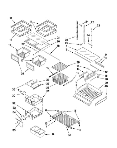 Shelf parts