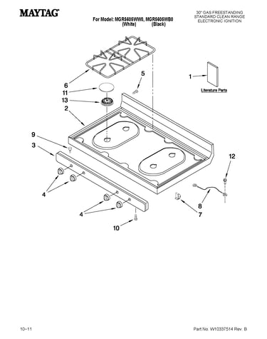 Cooktop parts