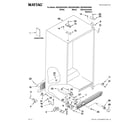 Maytag MSD2559XEW04 cabinet parts diagram
