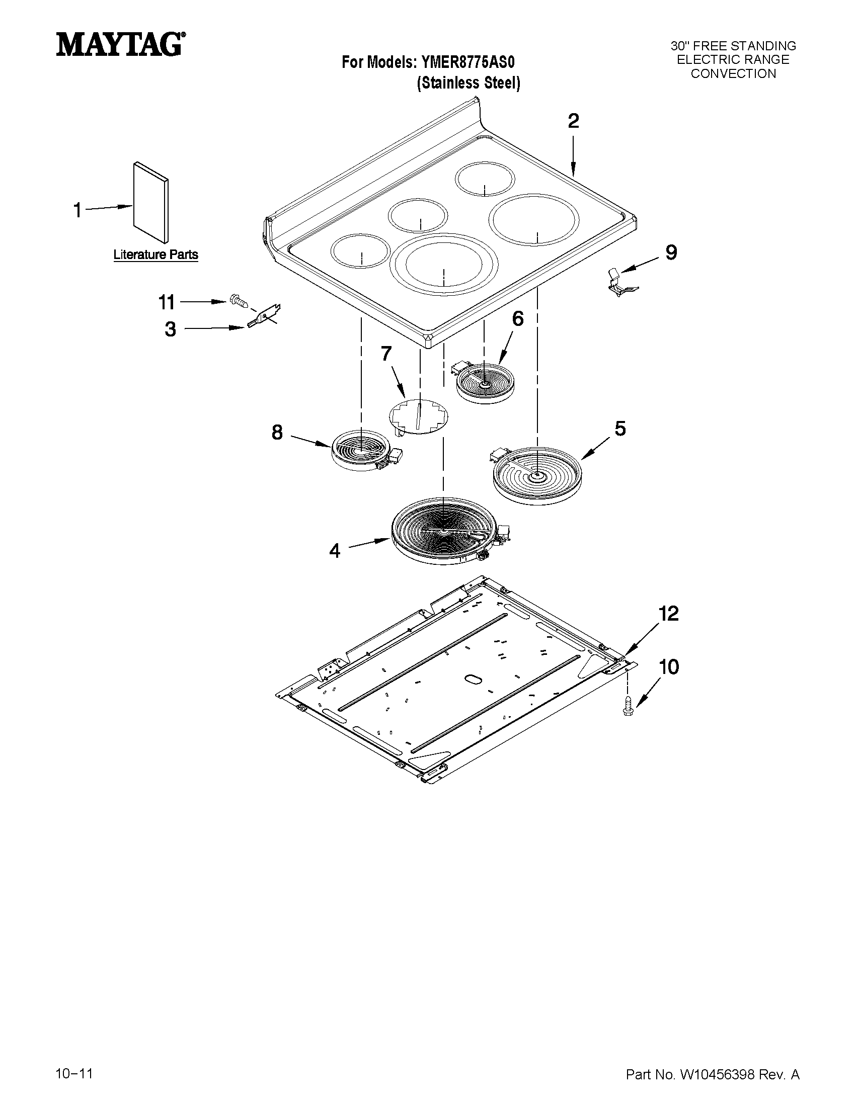 Cooktop parts
