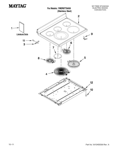 Cooktop parts