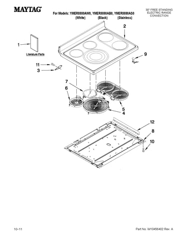 Cooktop parts