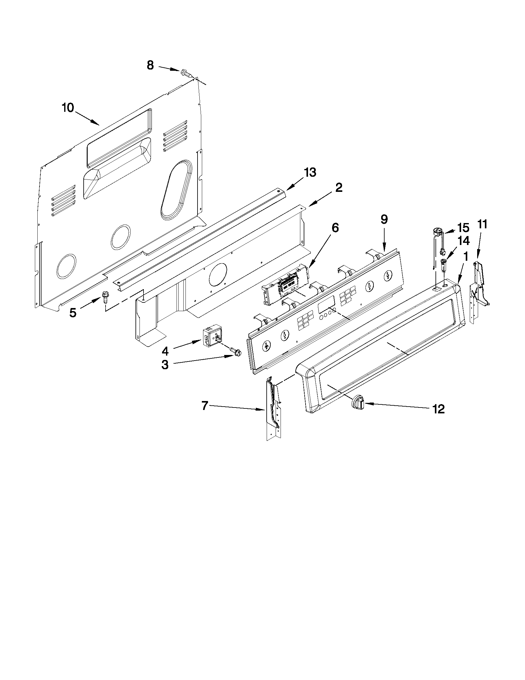 Control panel parts