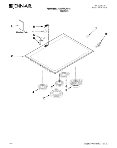 Cooktop parts