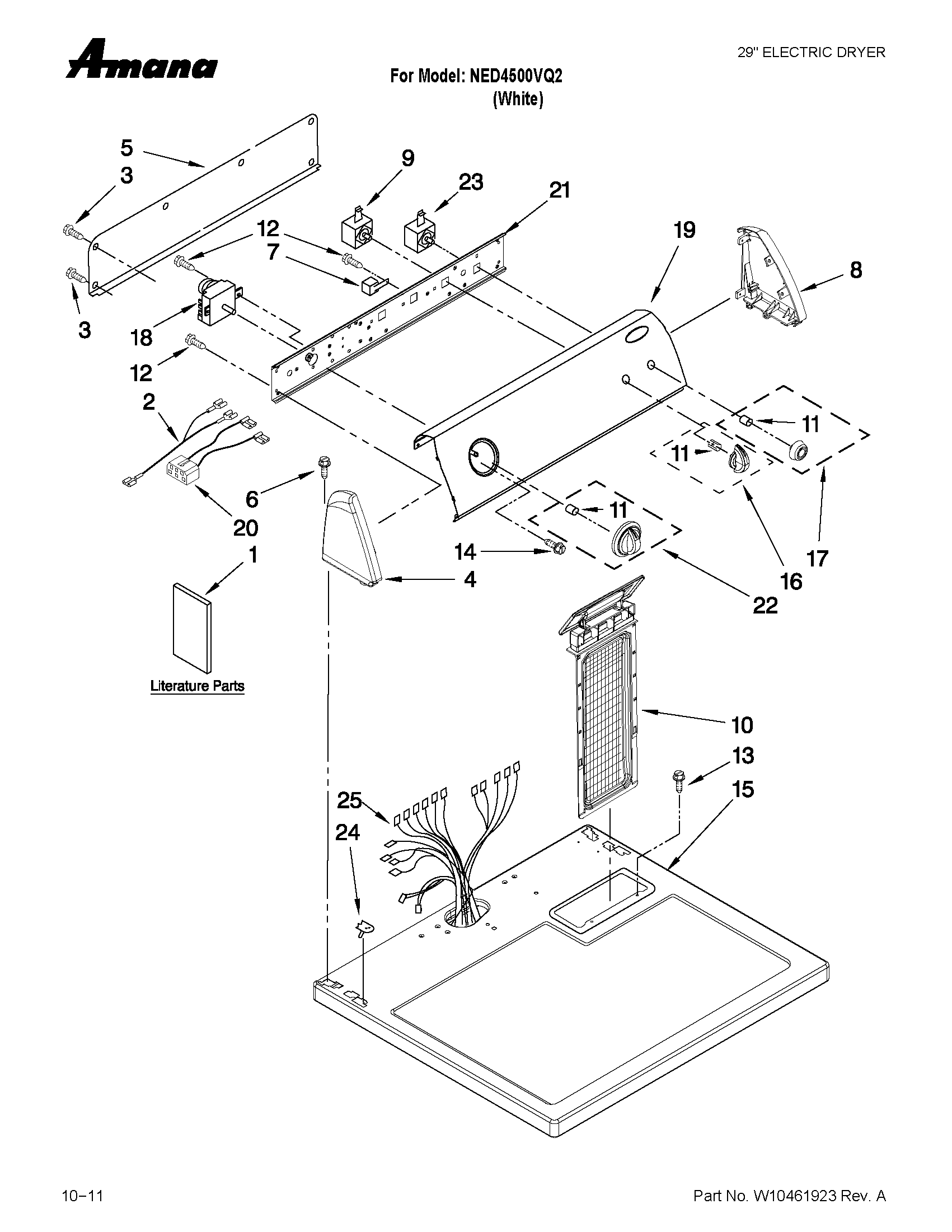 TOP AND CONSOLE PARTS