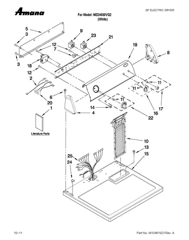 Top and console parts
