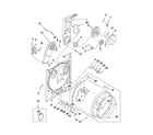 Amana NED4500VQ2 bulkhead parts diagram