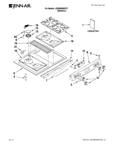 Cooktop parts