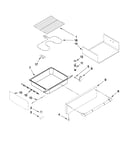 Drawer and rack parts