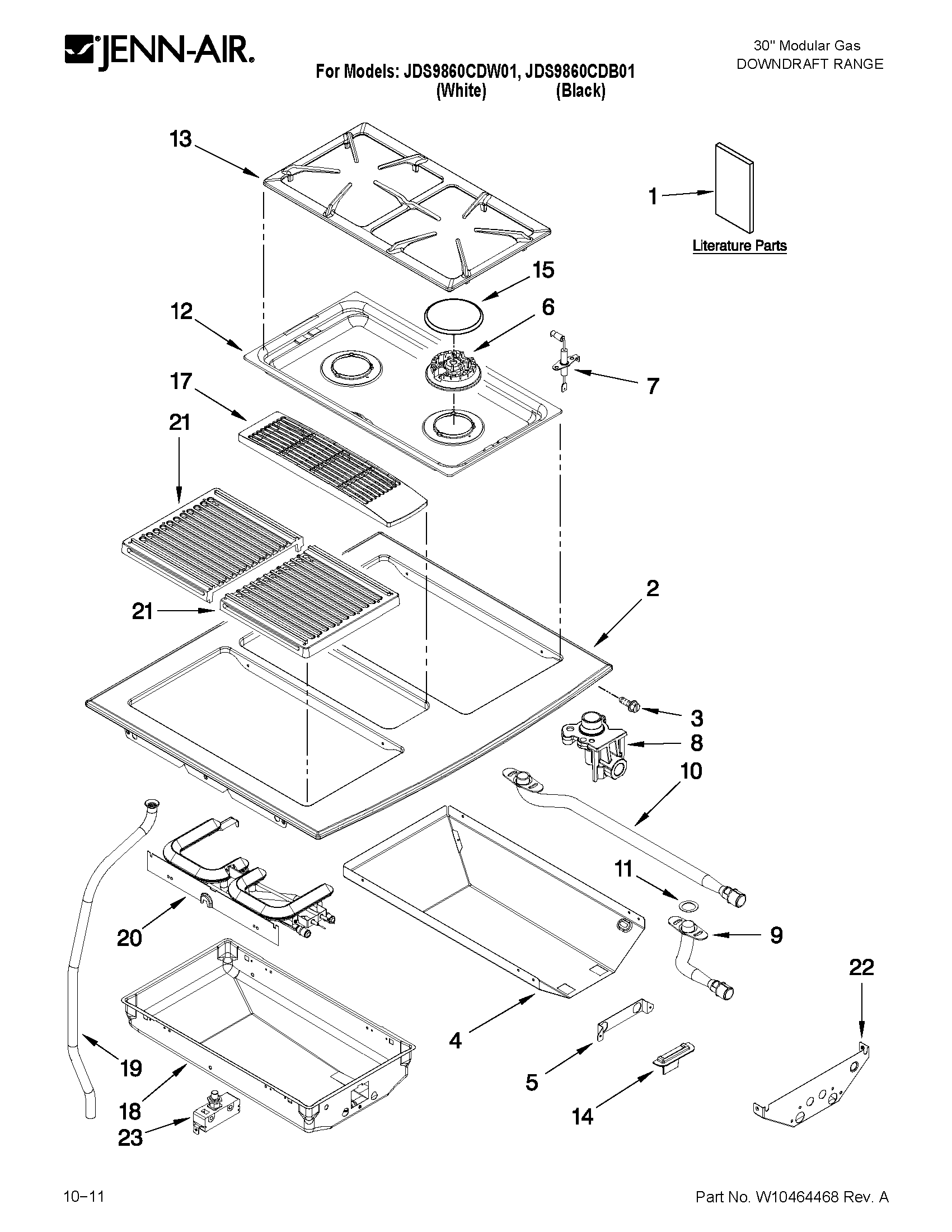 Cooktop parts