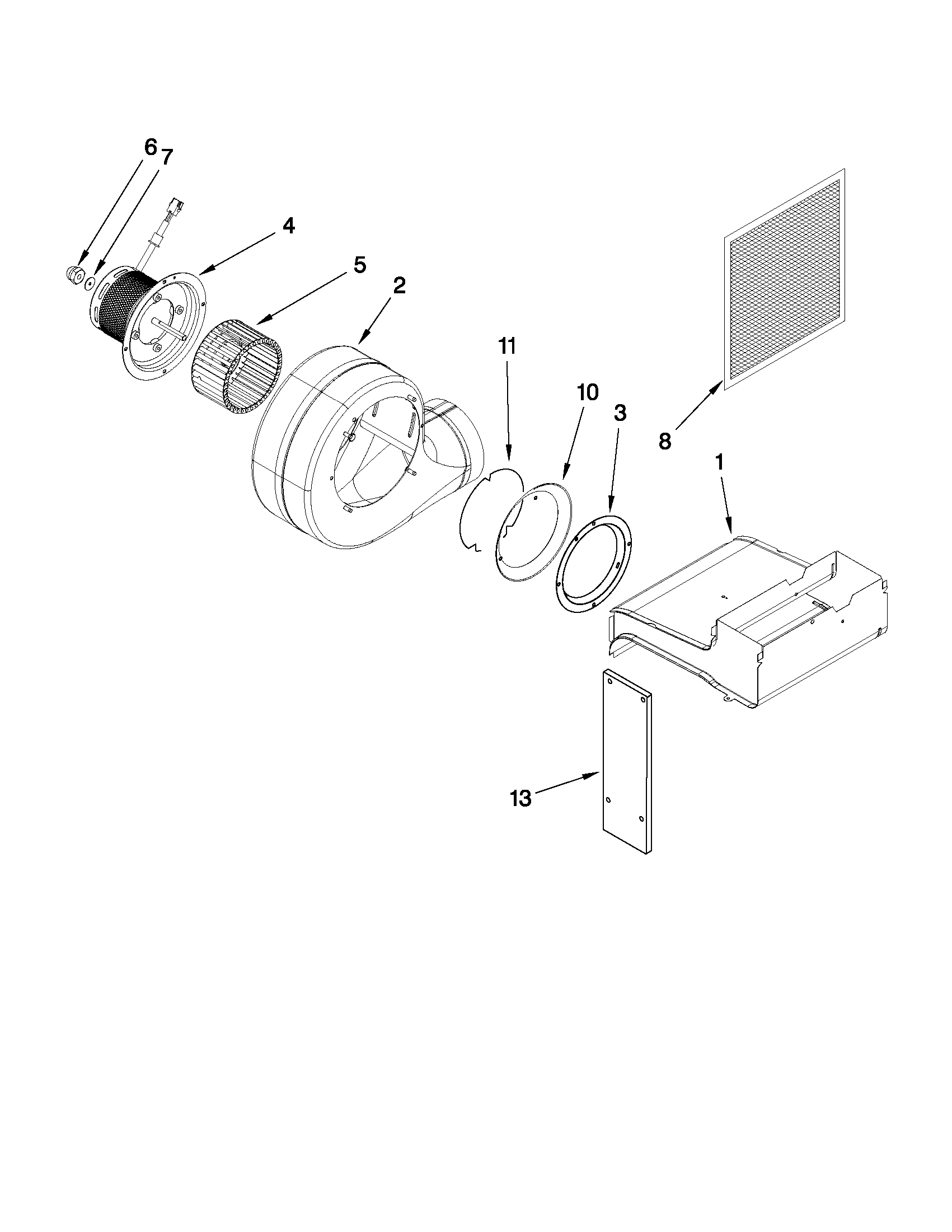 Blower unit parts