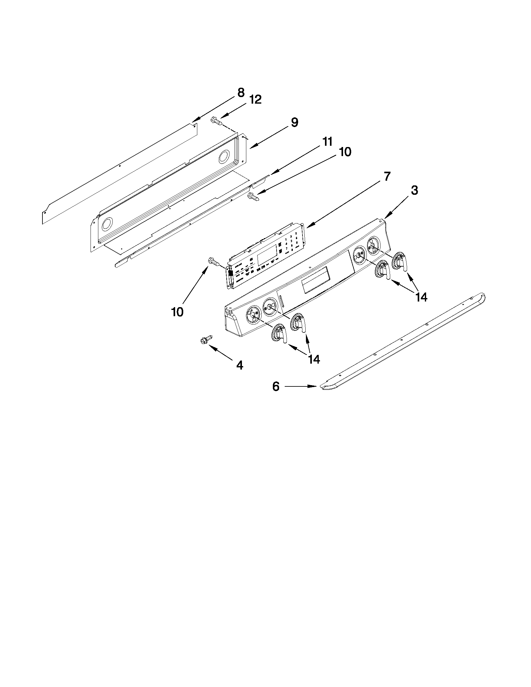 Control panel parts