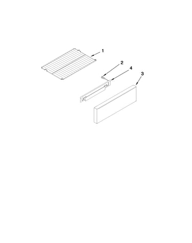 Drawer and rack parts