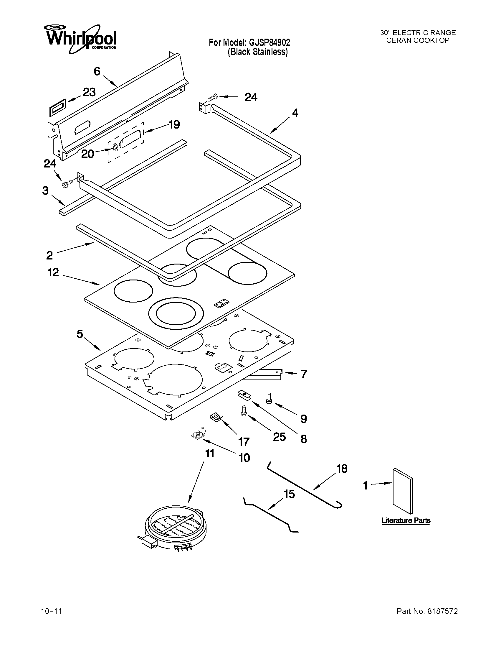 Cooktop parts