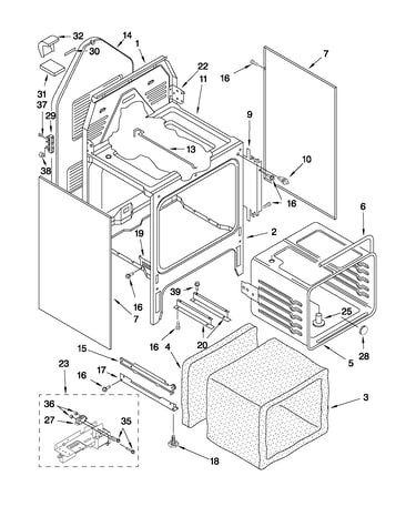 Oven chassis parts