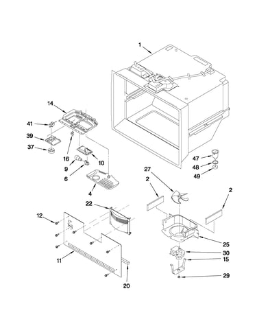 Freezer liner parts