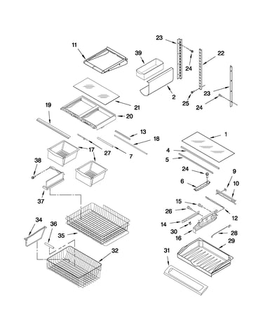 Shelf parts