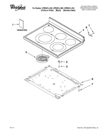 Cooktop parts