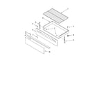 Whirlpool WFE381LVQ0 drawer & broiler parts diagram