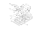 KitchenAid KGCK366VSS01 burner box, gas valves, and switches diagram